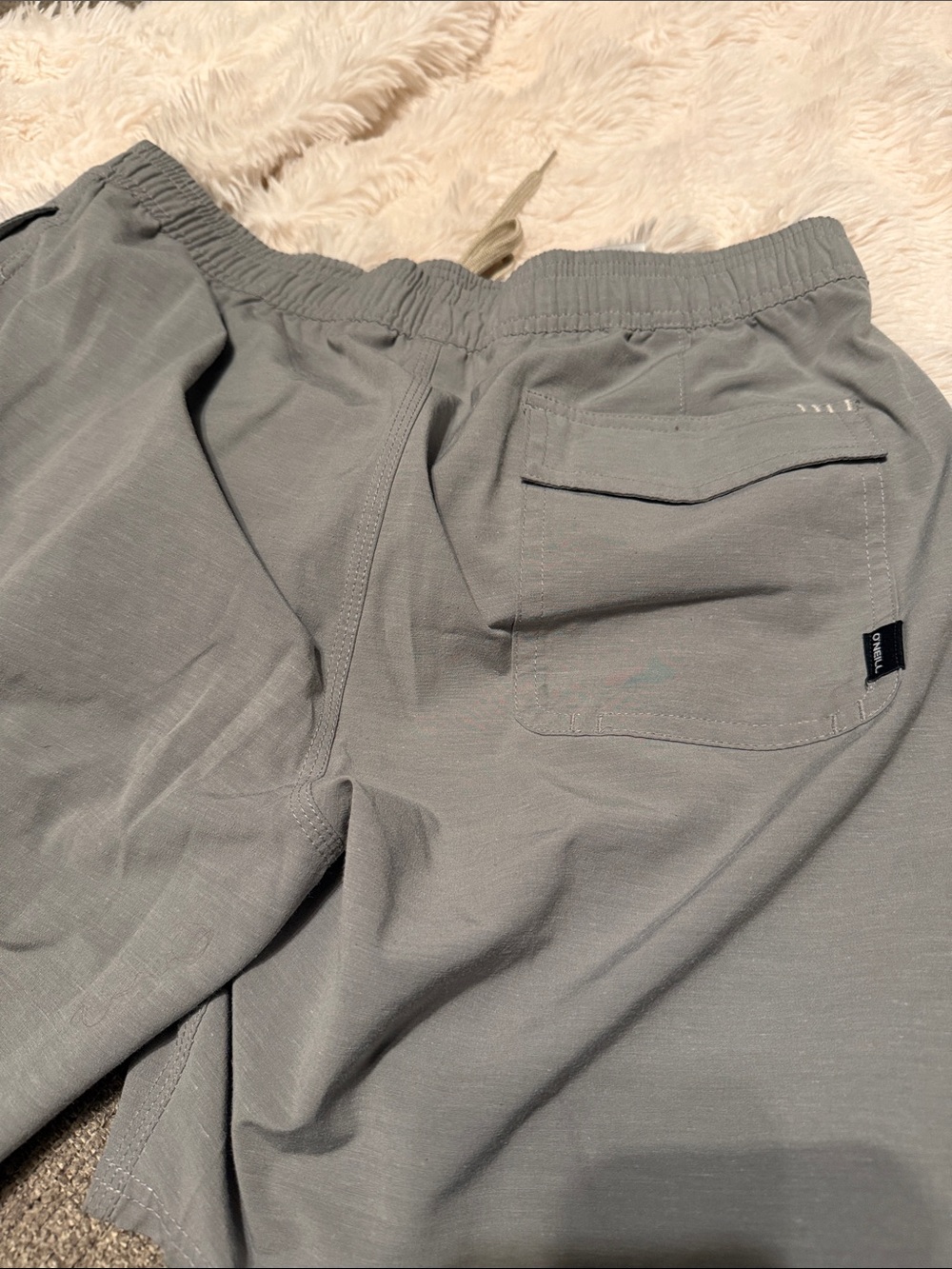 O'Neill Gray Elastic Waist Swim Shorts - Picture 3 of 3